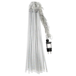 Zewnętrzne 80-centymetrowe lampki meteory RGBY cieple+kolor